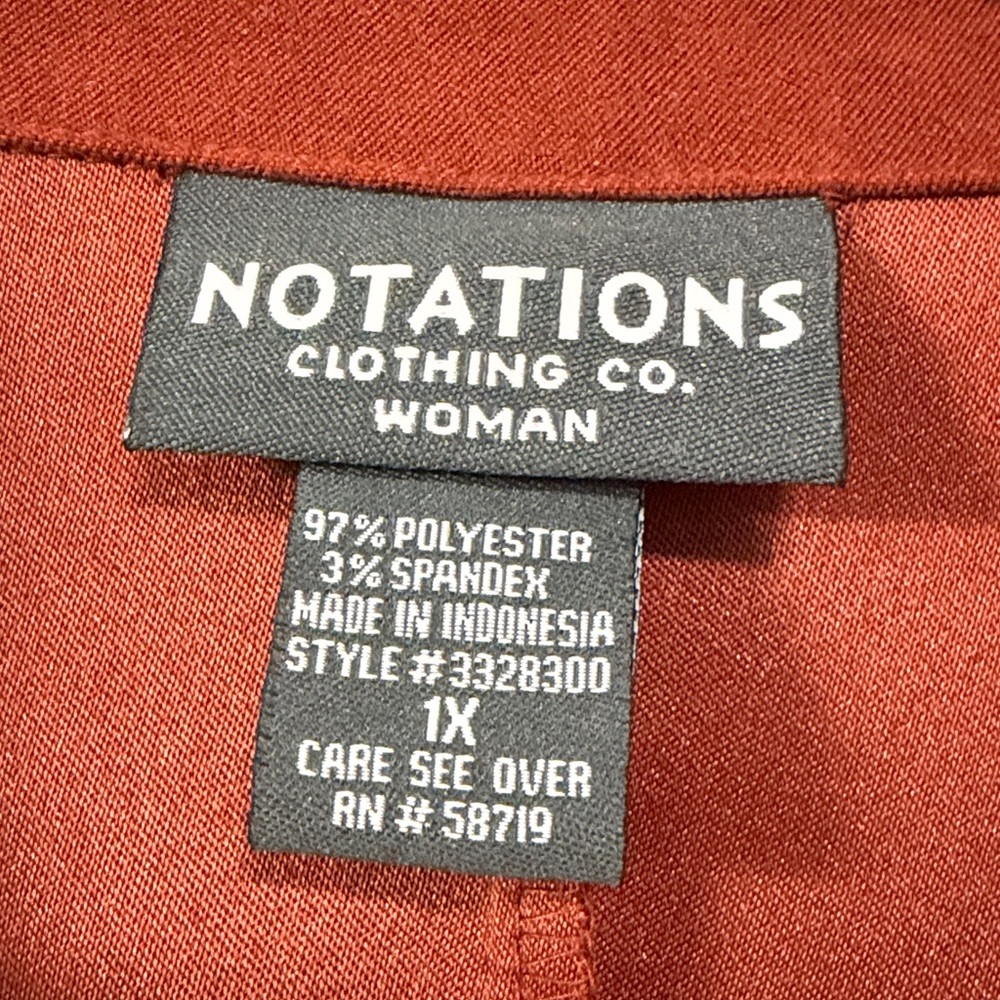 Suede Rust Orange Blazer By Notations Rust Coasta… - image 2